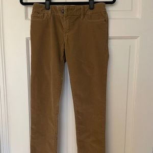 Abercrombie & Fitch Skinny Stretch Corduroy Pants (Camel) | Size 0/25